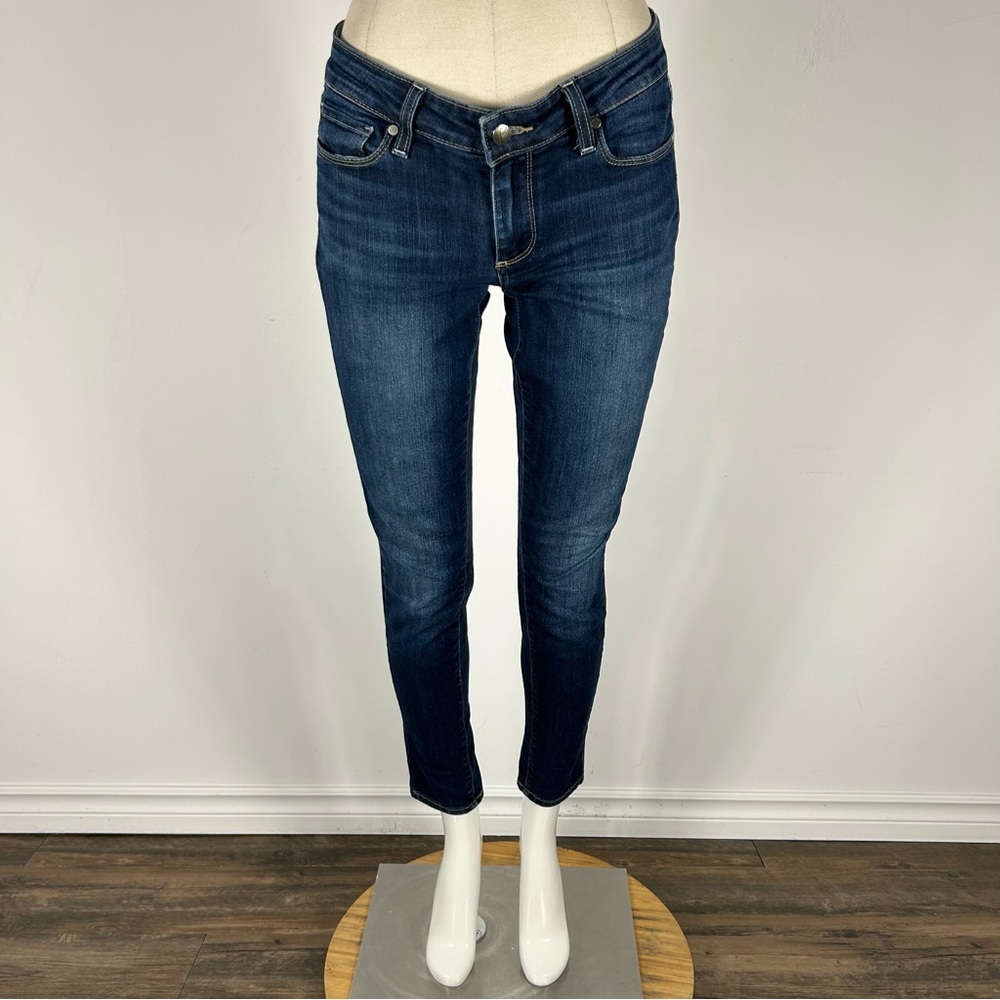 PAIGE Dark Blue Ankle & Cropped Jeans